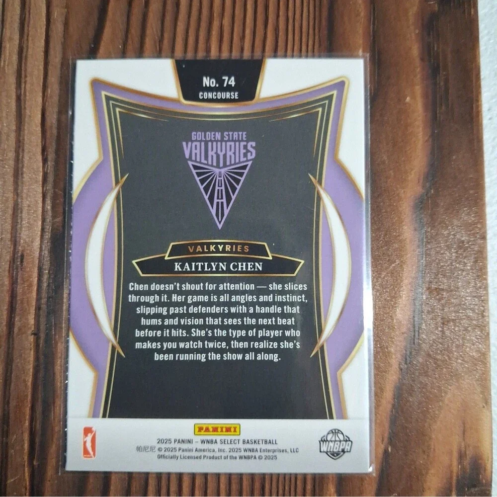 2025 Panini Select WNBA - Concourse Kaitlyn Chen #74 Silver Prizm (RC)
